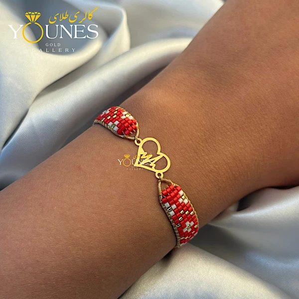 دستبند میوکی ضربان قلب طلا